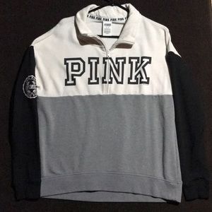 PINK Half-Zip Sweater